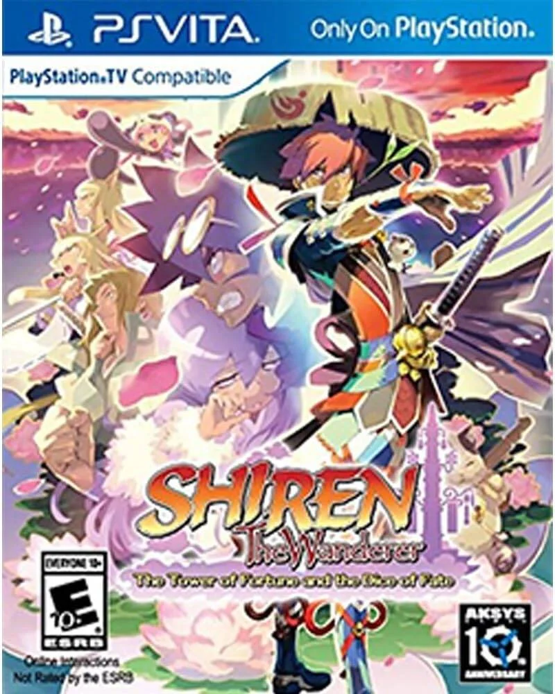 بازی آکسیز گیمز Shiren the Wanderer Tower of Fortune & Dice of Fate پلی استیشن ویتا (PlayStation Vita)