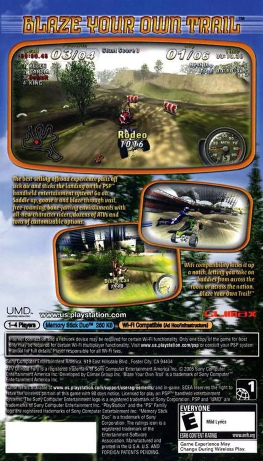 بازی سونی ATV Offroad Fury Blazin Trails - سونی PSP