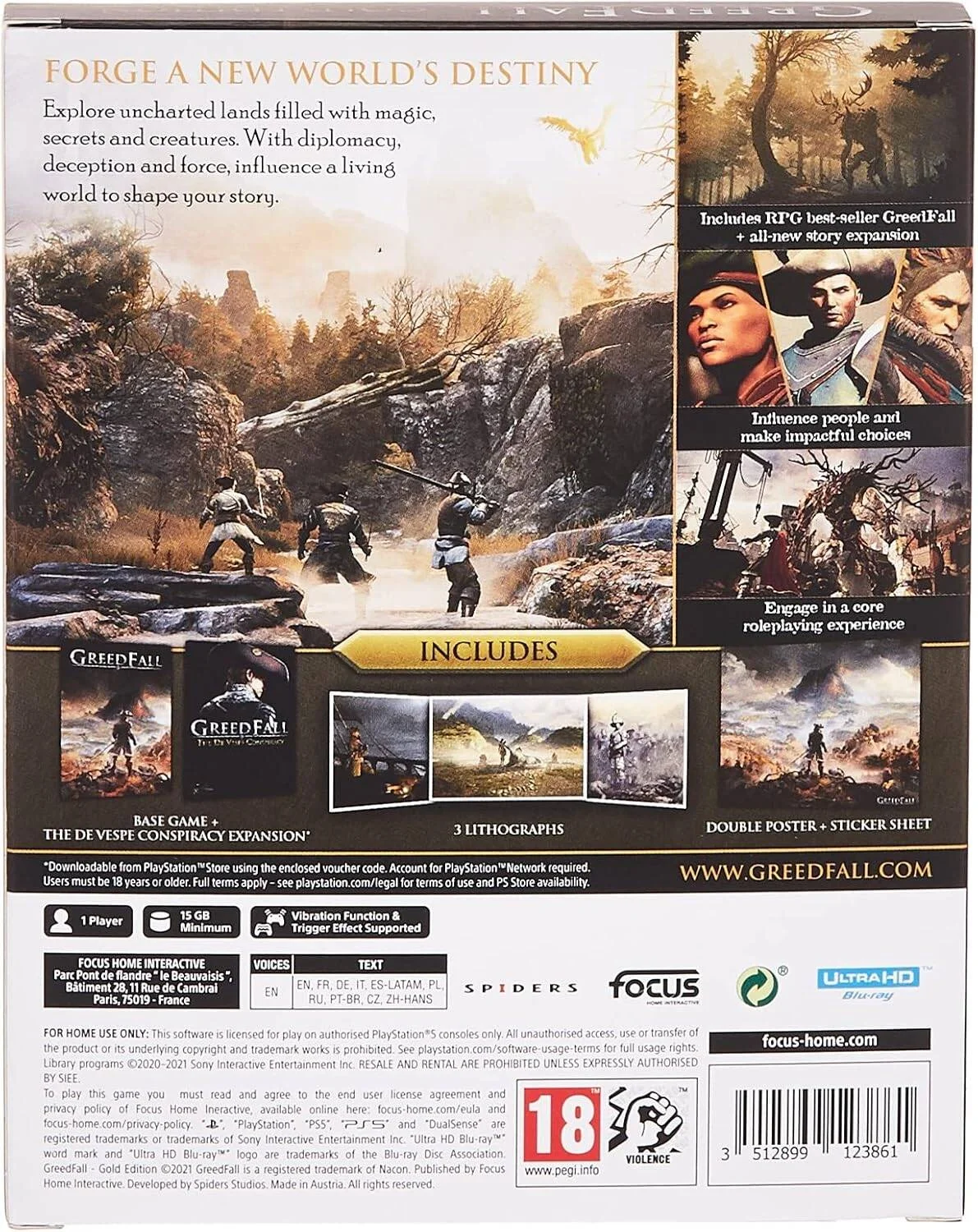 Focus Entertainment Greedfall Gold Edition برای PS5 Focus Entertainment Greedfall Gold Edition برای PS5