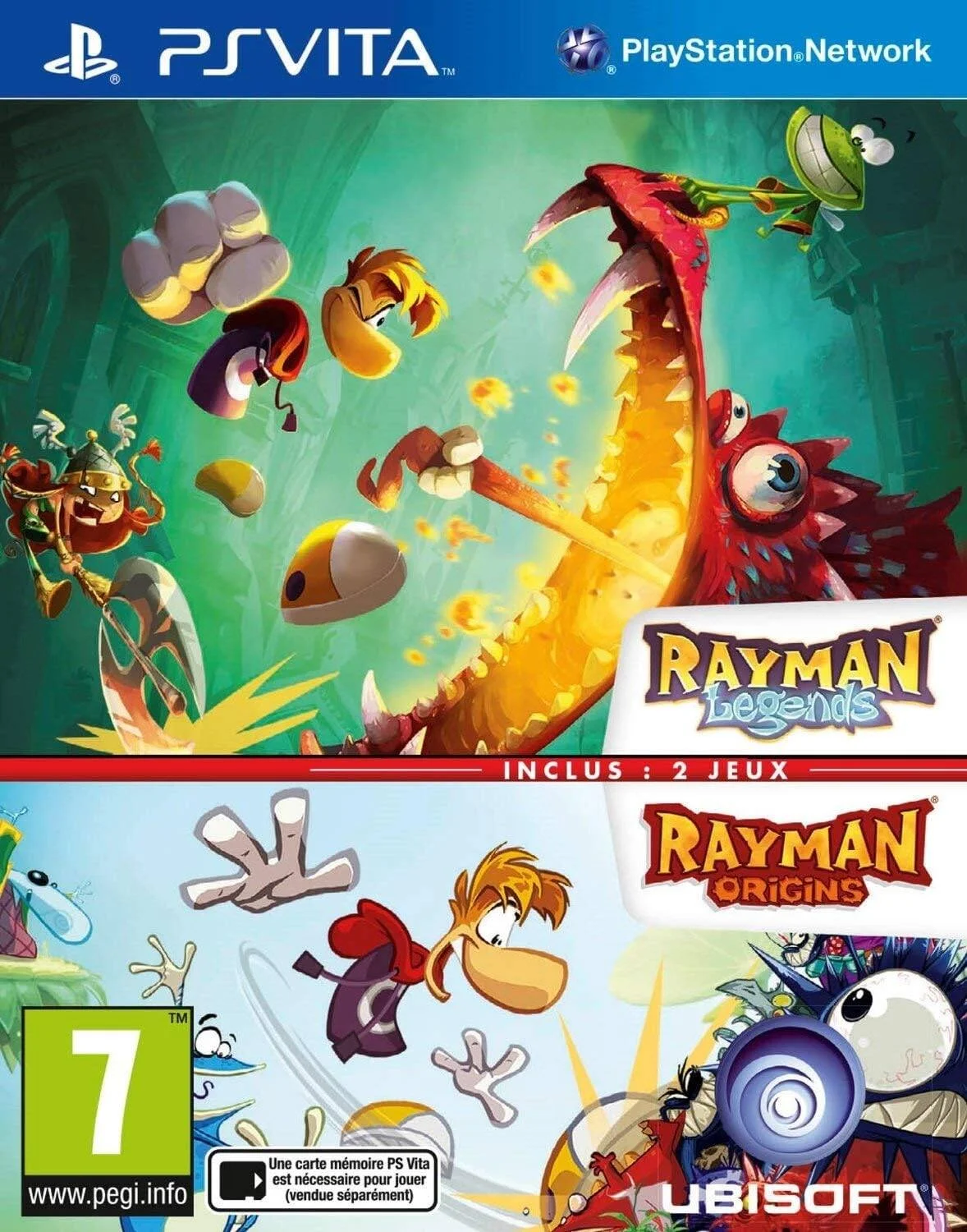 Ubisoft Rayman Legends و Rayman Origins - پلی استیشن ویتا Ubisoft Rayman Legends و Rayman Origins - پلی استیشن ویتا