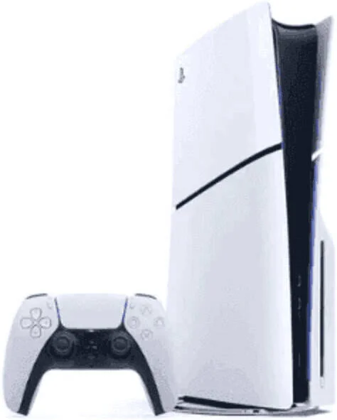 کنسول باریک سونی پلی استیشن 5 دیسک خور، به همراه یک دسته اضافی + FC 26 PS5، حافظه SSD یک ترابایتی، بازی 4K-TV، خروجی 120 فریم بر ثانیه با نرخ تازه سازی 120 هرتز، فناوری HDR، نسخه بین المللی، سفید | PS5-Slim