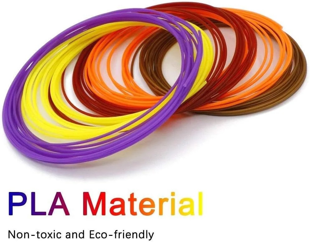 فیلامنت PLA چاپ سه بعدی چند رنگ 3IDEA برای قلم سه بعدی (ضخامت 1.75 میلی متر، 5 متر هر کدام) - مجموعه 10 عددی