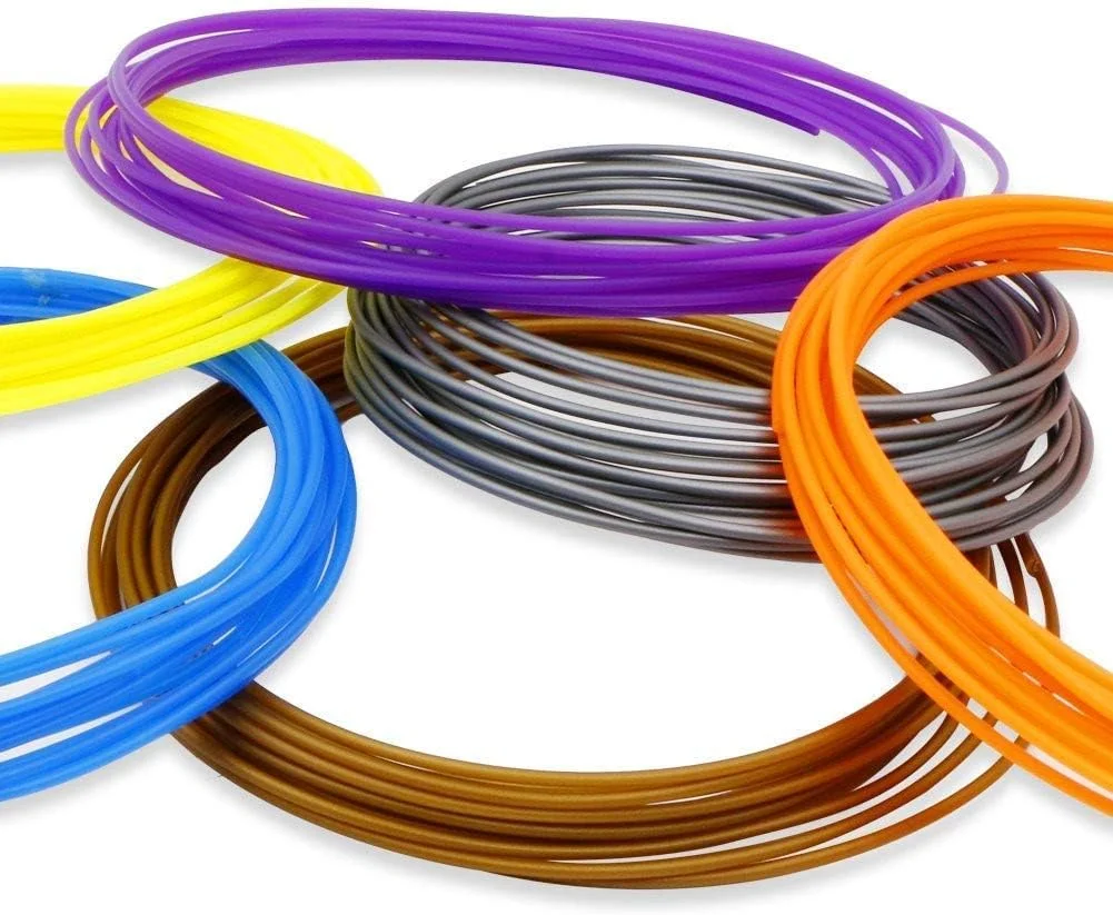 فیلامنت PLA چاپ سه بعدی چند رنگ 3IDEA برای قلم سه بعدی (ضخامت 1.75 میلی متر، 5 متر هر کدام) - مجموعه 10 عددی