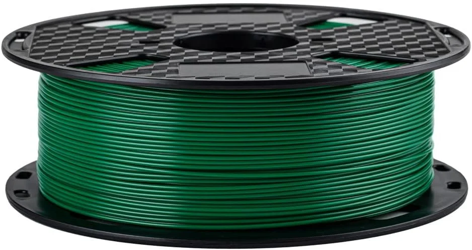 فیلامنت PETG استاندارد CC3D سبز برگ، ۱.۷۵ میلی متر، ۱ کیلوگرم، مواد چاپ سه بعدی مناسب برای اکثر پرینترهای FDM، رنگ سبز کریسمس PETG با چاپ آسان