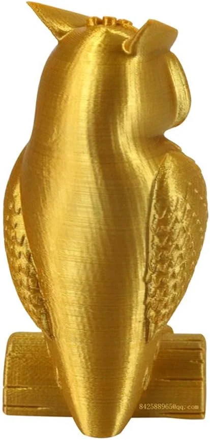 فیلامنت PLA ابریشمی طلایی CC3D، مناسب پرینت سه بعدی، قطر 1.75 میلی متر، 1 کیلوگرم، 2.2 پوند، متریال پرینتر سه بعدی، براق، ابریشمی، متالیک