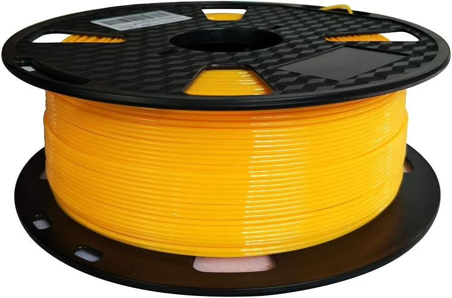 فیلامنت PETG پرینت آسان CC3D، زرد، 1.75 میلی متر، 1 کیلوگرم، مناسب برای اکثر پرینترهای سه بعدی FDM، رنگ زرد