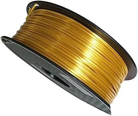 CC3D 3D Printer Filament PLA Silk Gold 2.85mm 1KG (2.2 LBS) Spool 3D PLA Printing Shiny Shine Material
