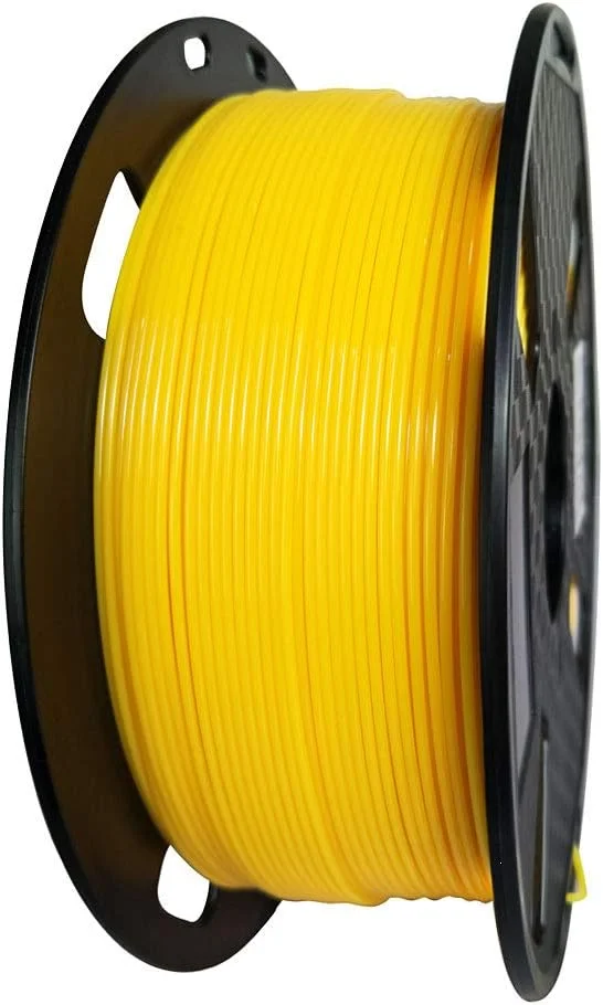 فیلامنت PETG پرینت آسان CC3D، زرد، 1.75 میلی متر، 1 کیلوگرم، مناسب برای اکثر پرینترهای سه بعدی FDM، رنگ زرد