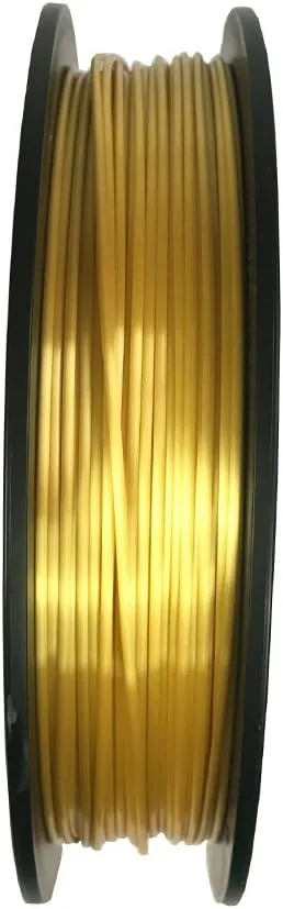 فیلامنت PLA ابریشمی براق CC3D طلایی نقره ای مسی 1.75 میلی متر، هر قرقره 0.5 کیلوگرم، بسته 1 قرقره ای، طلایی C000449
