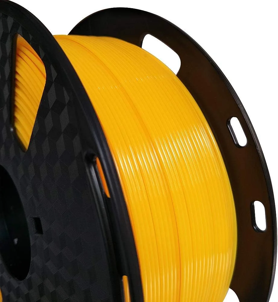 فیلامنت PETG پرینت آسان CC3D، زرد، 1.75 میلی متر، 1 کیلوگرم، مناسب برای اکثر پرینترهای سه بعدی FDM، رنگ زرد