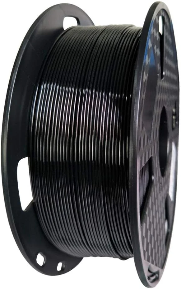فیلامنت PETG مشکی CC3D با قابلیت چاپ آسان، 1.75 میلی متر، 1 کیلوگرم، مناسب برای اکثر پرینترهای FDM، رنگ مشکی