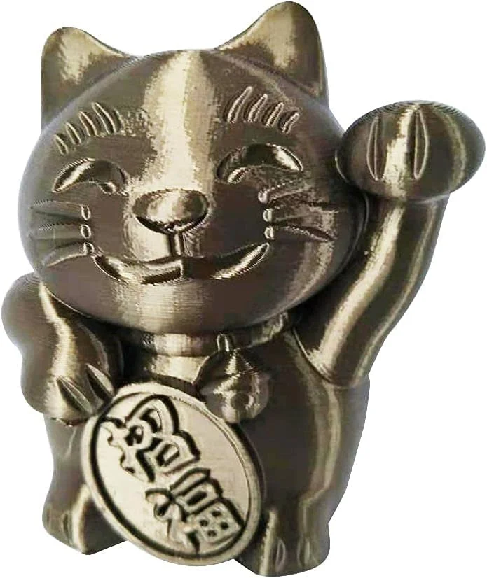 فیلامنت PLA ابریشمی قهوه ای موکا CC3D، فیلامنت چاپ سه بعدی 1.75 میلی متر، 1 کیلوگرم، قرقره 2.2 پوندی، براق، فلزی، مواد پرینتر سه بعدی PLA ابریشمی