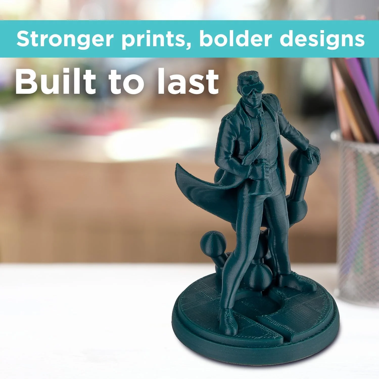 فیلامنت PLA PRO پلیمیکر 1.75mm آبی سبز، فیلامنت PLA قدرتمند 1.75mm برای پرینتر سه بعدی 1 کیلوگرم - PolyLite 1.75 PLA PRO، فیلامنت PLA سخت و با استحکام بالا برای پرینت سه بعدی، آبی سبز (PA07042) فیلامنت PLA PRO پلیمیکر 1.75mm آبی سبز، فیلامنت PLA قدرتمند 1.75mm برای پرینتر سه بعدی 1 کیلوگرم - PolyLite 1.75 PLA PRO، فیلامنت PLA سخت و با استحکام بالا برای پرینت سه بعدی، آبی سبز (PA07042)