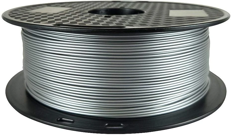 فیلامنت PETG نقره ای CC3D، قطر 1.75 میلی متر، 1 کیلوگرم، مواد چاپ سه بعدی FDM، رنگ نقره ای متالیک