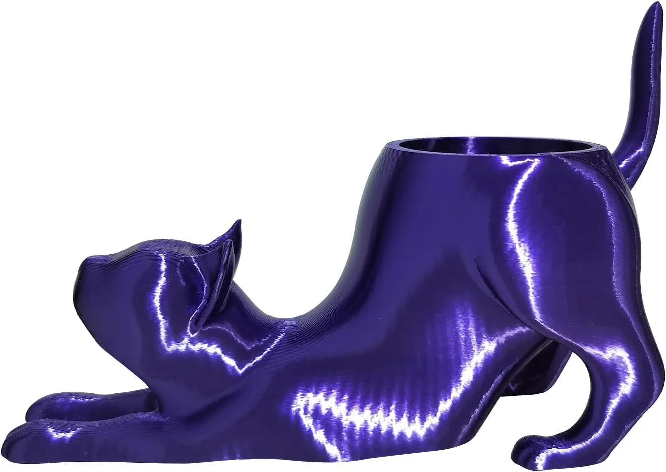 فیلامنت TPU ابریشمی CC3D بنفش 1.75mm 1KG مواد چاپ سه بعدی FDM فیلامنت انعطاف پذیر پرینتر سه بعدی 57D سخت تر از 98A ابریشمی TPU