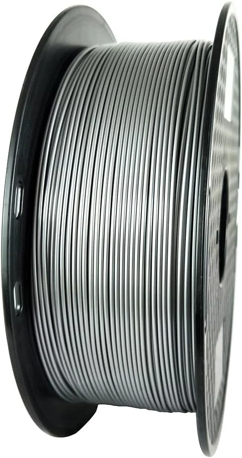 فیلامنت PETG نقره ای CC3D، قطر 1.75 میلی متر، 1 کیلوگرم، مواد چاپ سه بعدی FDM، رنگ نقره ای متالیک