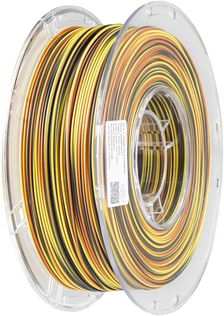 فیلامنت PLA سنگ چشم ببر CC3D Rock، ۱.۷۵ میلی‌متر، ۱ کیلوگرم، مواد چاپ سه بعدی FDM، سری سنگ رسوبی، ظاهر سنگ PLA