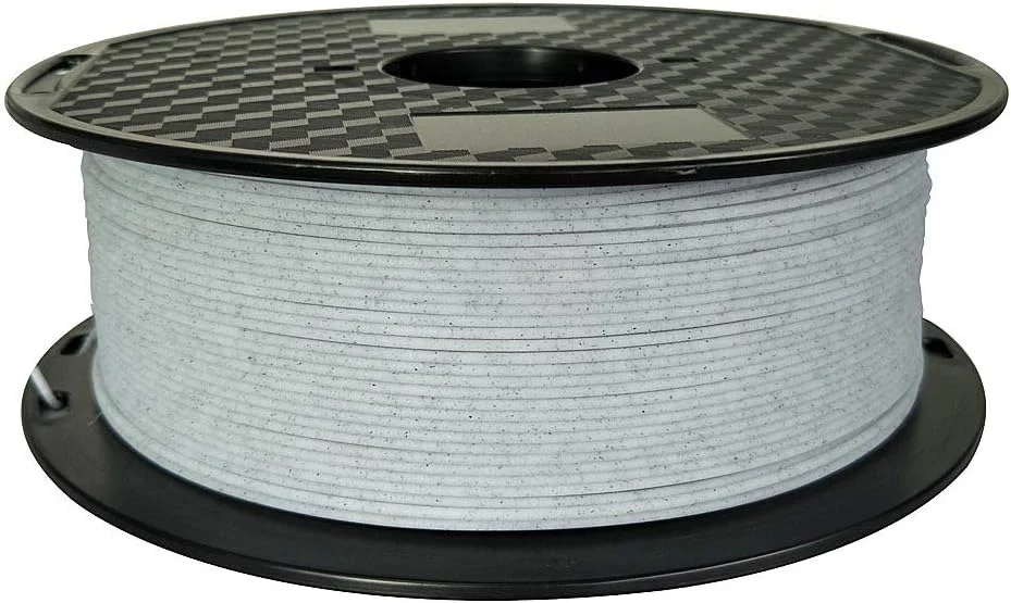 فیلامنت PETG طرح سنگ مرمر CC3D، قطر 1.75 میلی‌متر، 1 کیلوگرم، مناسب برای اکثر پرینترهای سه بعدی FDM، رنگ سنگی