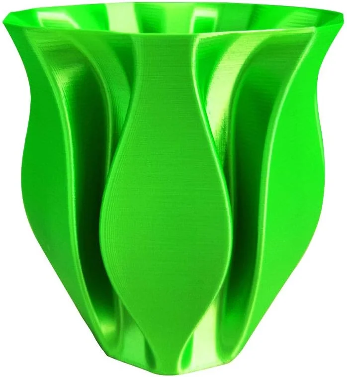 فیلامنت PLA ابریشمی سبز CC3D، قطر 1.75 میلی‌متر، 1 کیلوگرم، فیلامنت PLA متالیک براق و ابریشمی برای پرینتر سه بعدی، مواد پرینت سه بعدی، رنگ سبز لیمویی