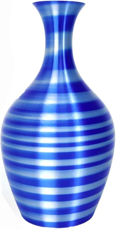 فیلامنت PLA ابریشمی CC3D رنگ آبی نقره ای 1.75 میلی متر 1 کیلوگرم، فیلامنت پرینتر سه بعدی PLA دو رنگ پویا، مواد چاپ سه بعدی FDM چند رنگ براق، آبی نقره ای