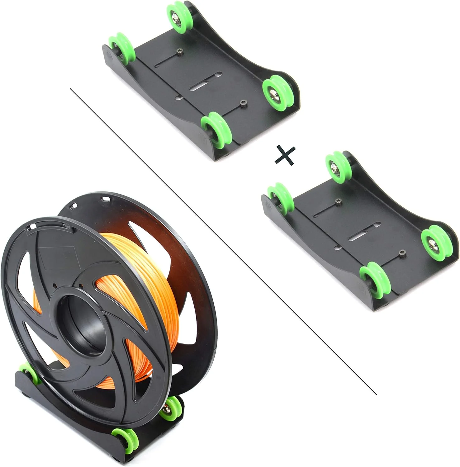 دو عدد نگهدارنده فیلامنت پرینتر سه بعدی، پایه قفسه قابل تنظیم جهانی برای PLA/ABS/Nylon/Wood/TPU/سایر مواد پرینت سه بعدی