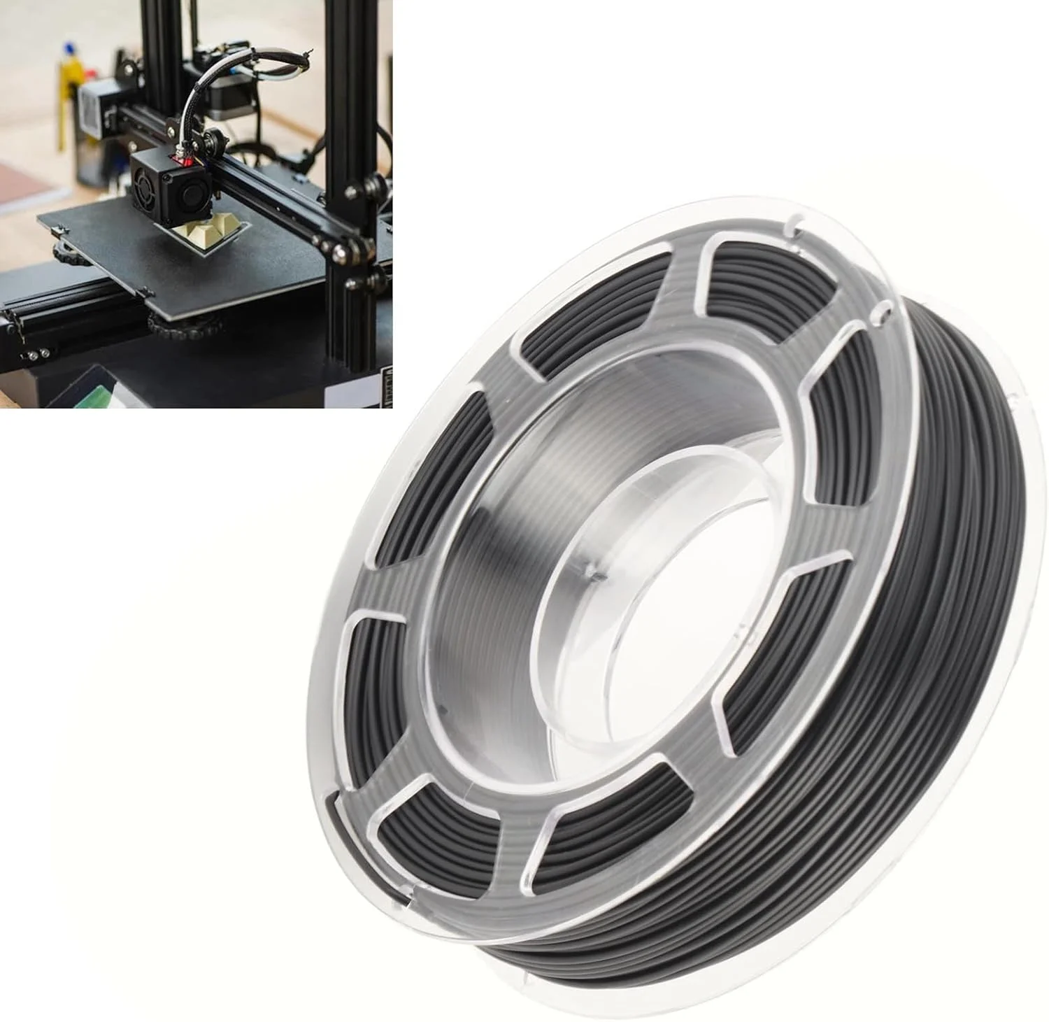 لوازم جانبی پرینتر سه بعدی Cryfokt، فیلامنت رسانای PLA جایگزین 1.75 میلی متری، مواد مصرفی چاپ، مقاومت ویژه 1.42Ω・cm، سرعت چاپ 20-50 میلی متر بر ثانیه