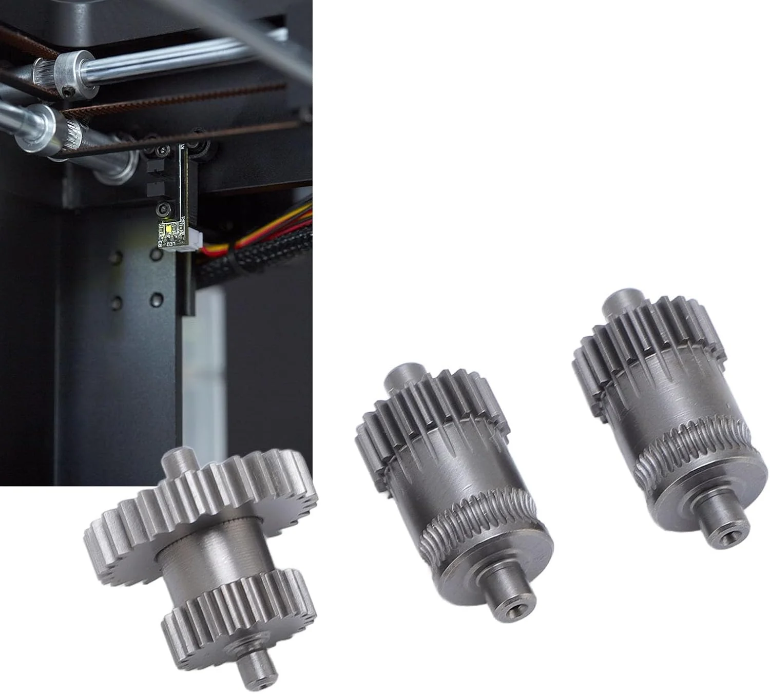 چرخ دنده های اکسترودر تمام فلزی Fabater برای پرینترهای سه بعدی سری Pro2/Pro3/E2، چرخ دنده های عملیات حرارتی شده برای کیفیت چاپ پایدار