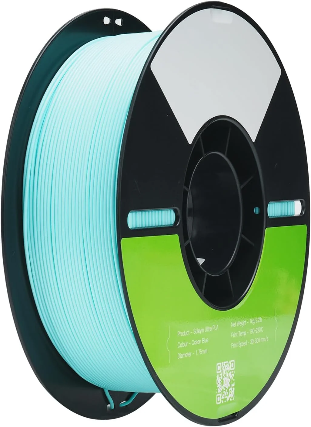 فیلامنت PLA فوق سریع Jiawu Soleyin با قطر 1.75 میلی‌متر برای پرینت سه بعدی، دقت +/- 0.02 میلی‌متر، رول 1 کیلوگرمی، مواد سازگار با محیط زیست برای اکثر پرینترهای سه بعدی (آبی اقیانوسی)