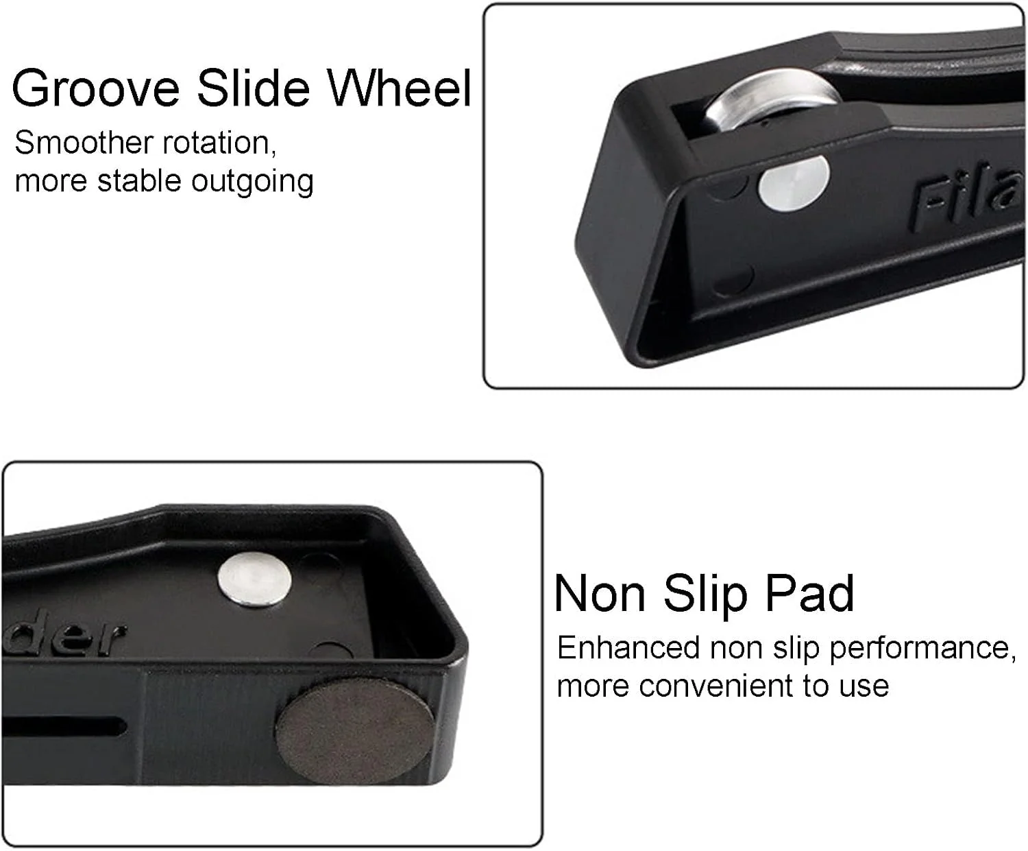 یک جفت نگهدارنده قرقره فیلامنت پرینتر سه بعدی با طراحی بلبرینگ، ساخته شده از مواد ABS، ضد لغزش، نصب آسان، قفسه مواد مصرفی چاپ برای PLA TPU