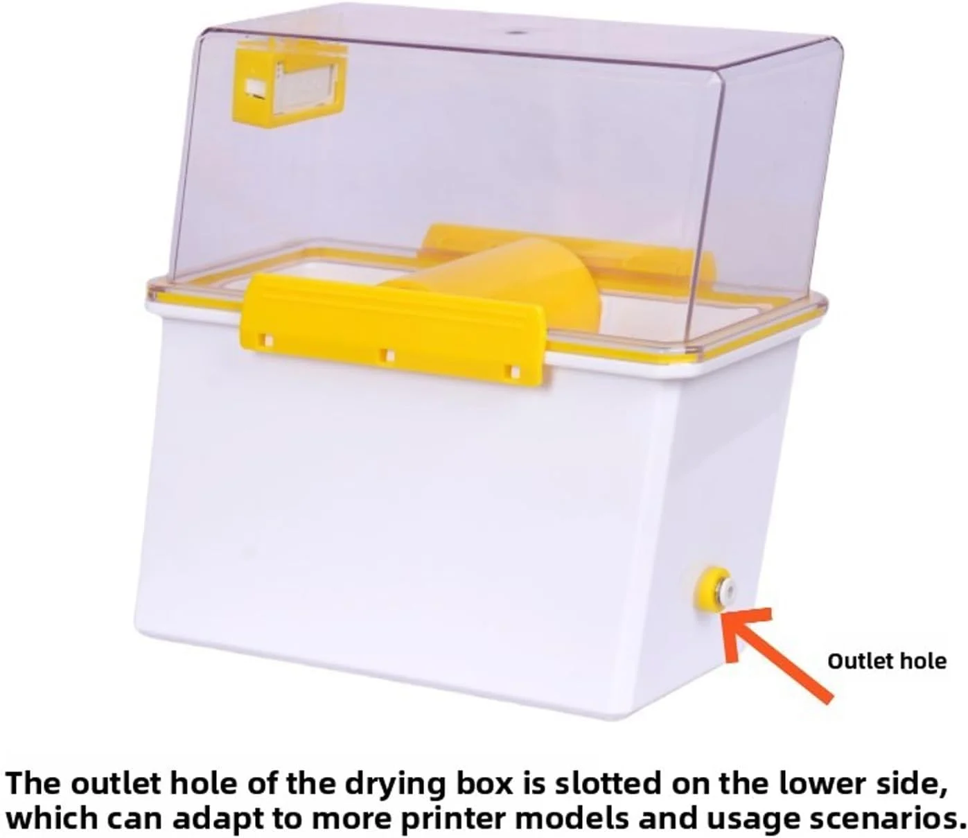 جعبه خشک کننده فیلامنت پرینت سه بعدی، محفظه نگهداری و آب بندی فیلامنت 1 کیلوگرمی با نگهدارنده قرقره، دماسنج و رطوبت سنج، سازگار با PLA جعبه خشک کننده فیلامنت پرینت سه بعدی، محفظه نگهداری و آب بندی فیلامنت 1 کیلوگرمی با نگهدارنده قرقره، دماسنج و رطوبت سنج، سازگار با PLA