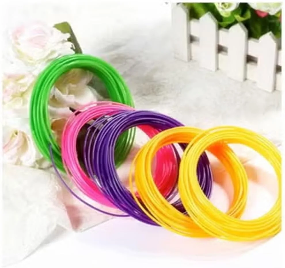 بسته 30 عددی فیلامنت قلم چاپ سه بعدی، پرکننده دمای پایین، رنگ تصادفی 1.75 میلی متر بسته 30 عددی فیلامنت قلم چاپ سه بعدی، پرکننده دمای پایین، رنگ تصادفی 1.75 میلی متر