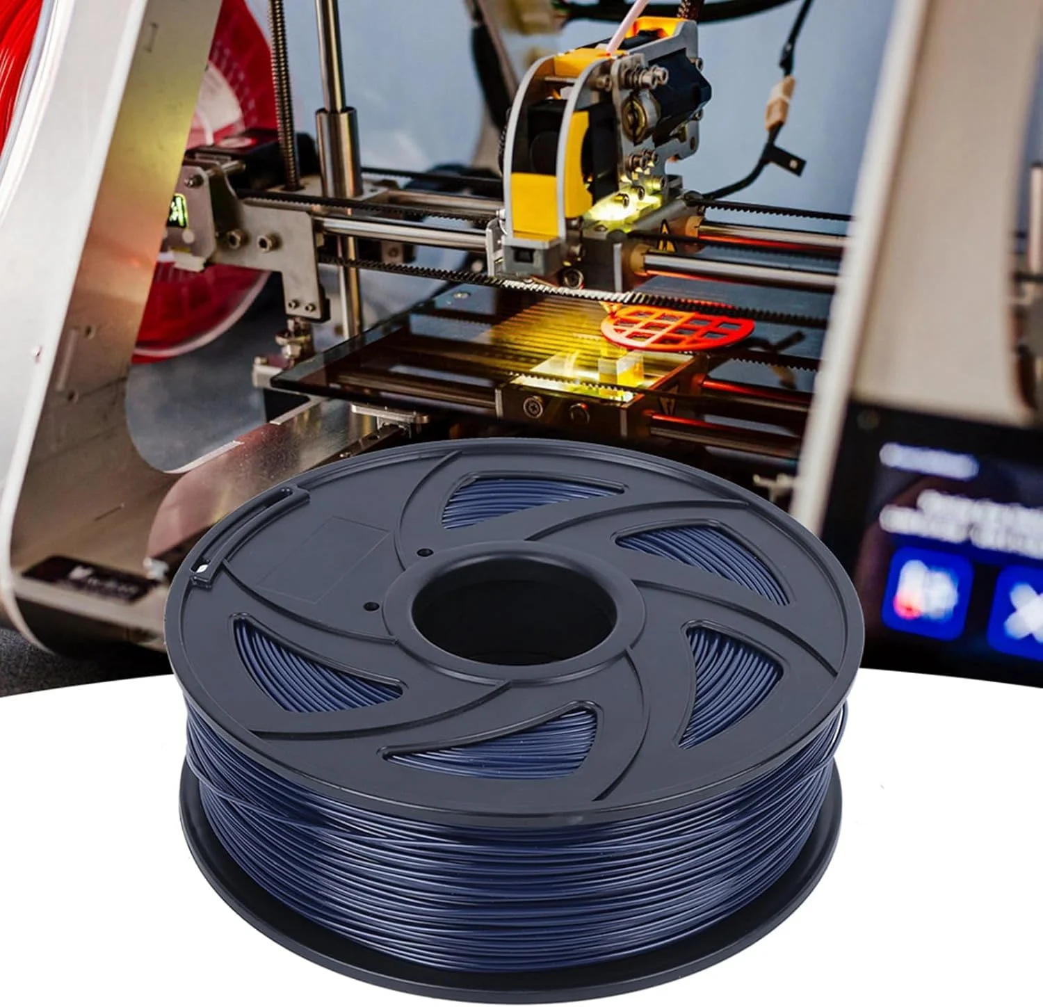 فیلامنت PLA 1.75 میلیمتری 1 کیلوگرمی لوازم جانبی مواد چاپ سه بعدی آبی برای دکوراسیون منزل فیلامنت PLA 1.75 میلیمتری 1 کیلوگرمی لوازم جانبی مواد چاپ سه بعدی آبی برای دکوراسیون منزل