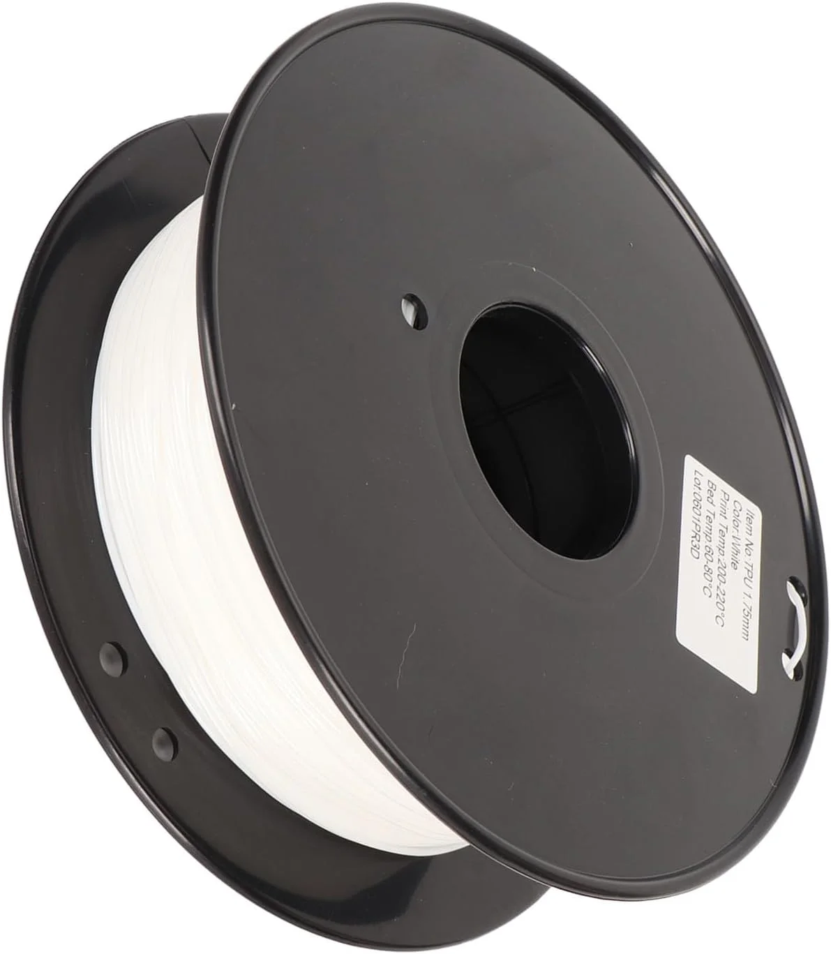 فیلامنت TPU Haofy، 95A بدون بو، فیلامنت چاپ سه بعدی برای اکثر پرینترهای FDM (سفید)