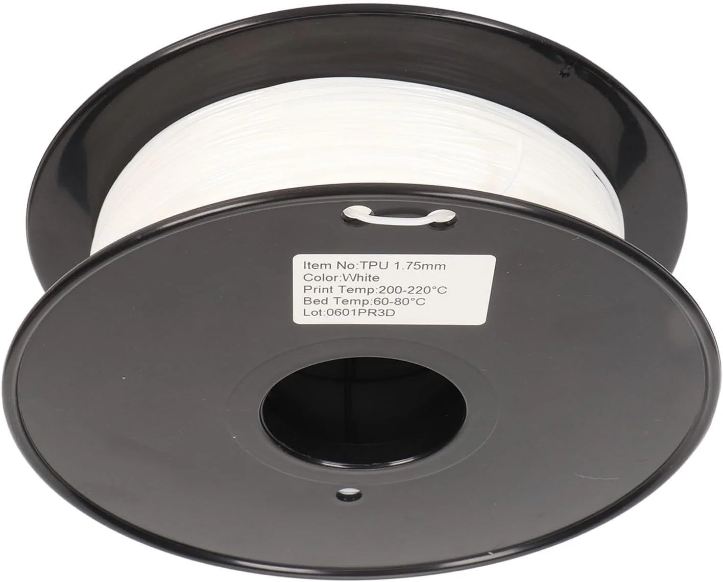 فیلامنت TPU Haofy، 95A بدون بو، فیلامنت چاپ سه بعدی برای اکثر پرینترهای FDM (سفید)