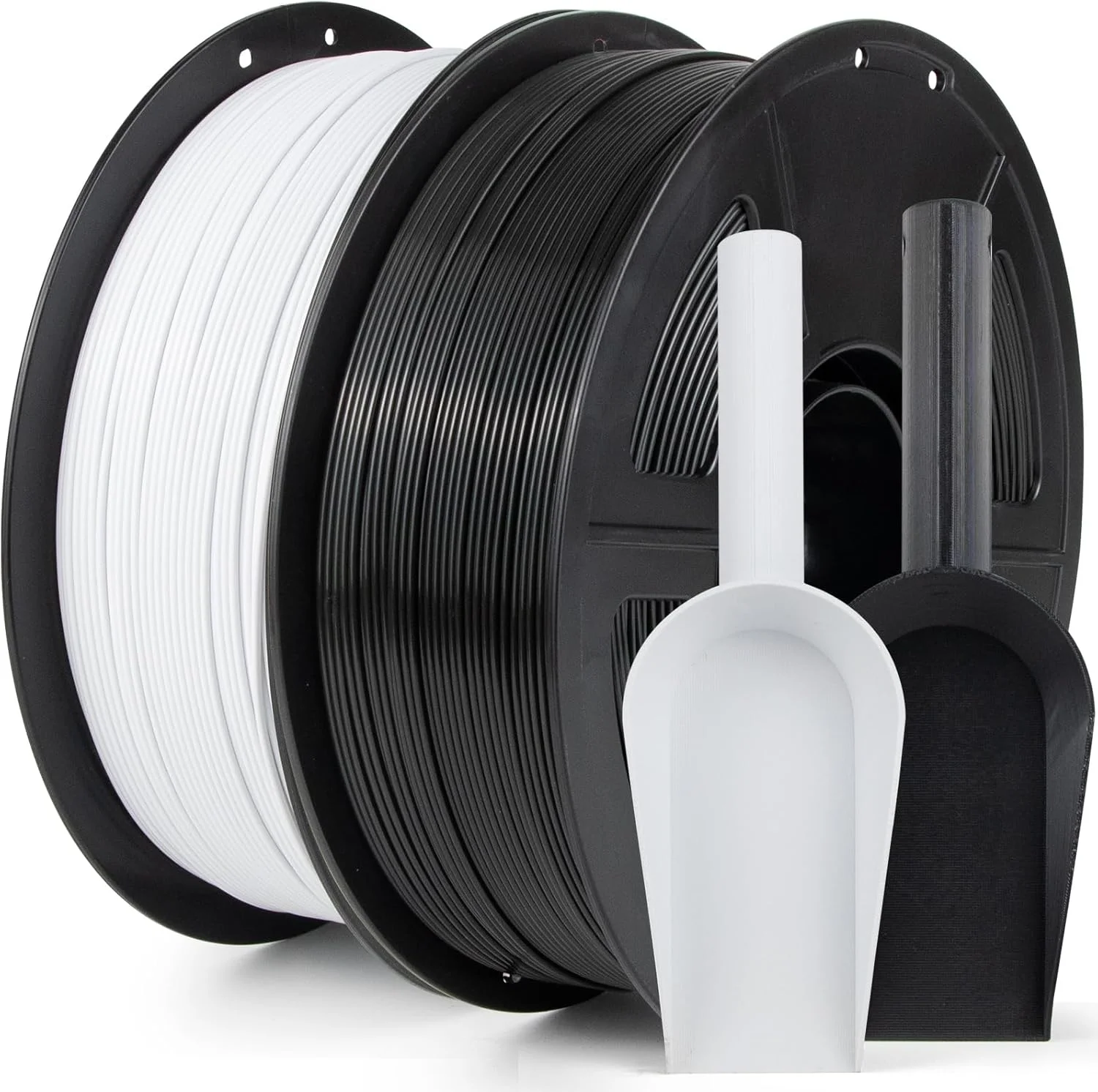فیلامنت ASA ای‌ام‌ای‌آی، بسته ۲ کیلوگرمی، ۱.۷۵ میلی‌متری، مقاوم در برابر گرما، اشعه ماوراء بنفش و آب و هوا، فیلامنت پرینتر سه بعدی با استحکام بالا و مقاومت در برابر ضربه برای قطعات کاربردی فضای باز، مشکی و سفید ۲ کیلوگرم