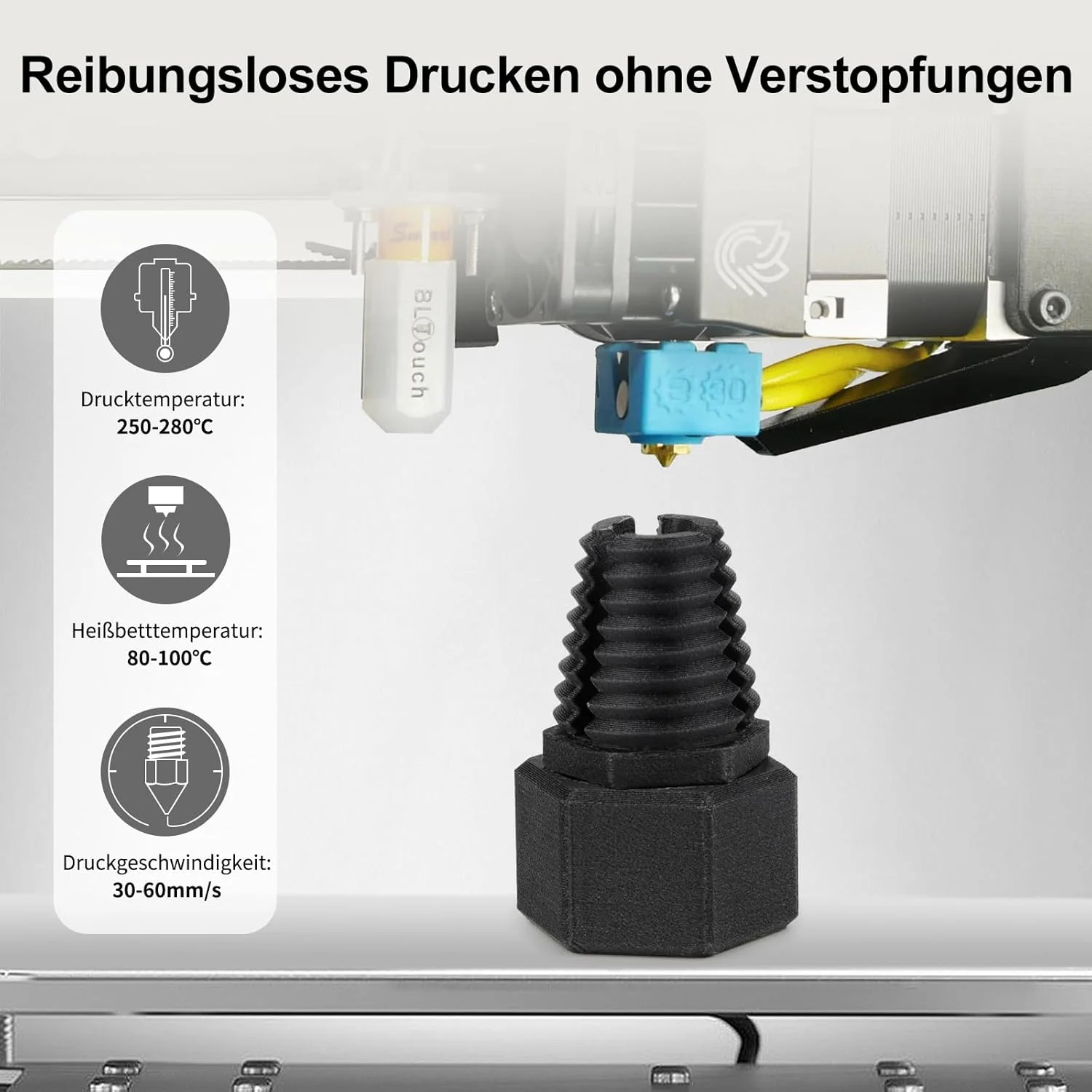 فیلامنت ASA حاوی فیبر کربن IEMAI، قطر 1.75 میلی‌متر، مقاوم در برابر اشعه UV، آب و هوا و حرارت، فیلامنت پرینتر سه بعدی با استحکام و مقاومت بالا در برابر ضربه برای قطعات کاربردی فضای باز، مشکی، رول 1 کیلوگرمی