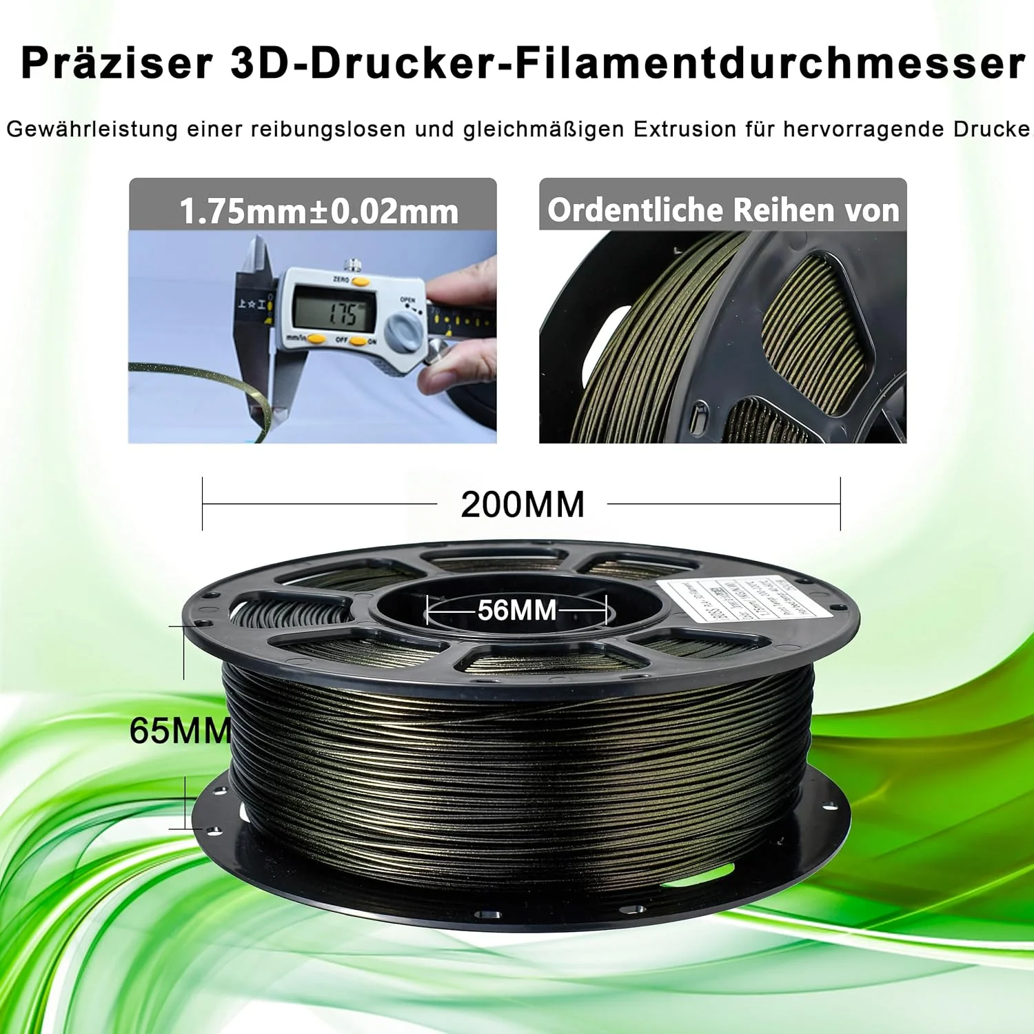 فیلامنت PLA+ آفتابپرست iBOSS، متریال چاپ سه بعدی، ۱.۷۵ میلیمتر +/- ۰.۰۲ میلیمتر، ۱ کیلوگرم/موج، ۲.۲ پوند سازگار با اکثر پرینترهای FDM (طلایی ستارهای) فیلامنت PLA+ آفتابپرست iBOSS، متریال چاپ سه بعدی، ۱.۷۵ میلیمتر +/- ۰.۰۲ میلیمتر، ۱ کیلوگرم/موج، ۲.۲ پوند سازگار با اکثر پرینترهای FDM (طلایی ستارهای)