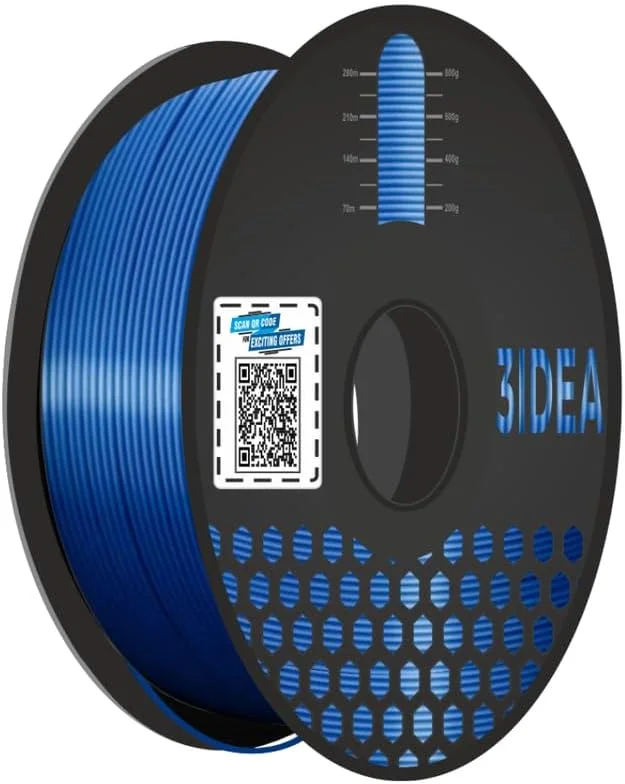 فیلامنت PLA آبی متالیک 3IDEA Imagine Create Print برای پرینتر سه بعدی، اسپول 1 کیلوگرمی مواد پرینت سه بعدی