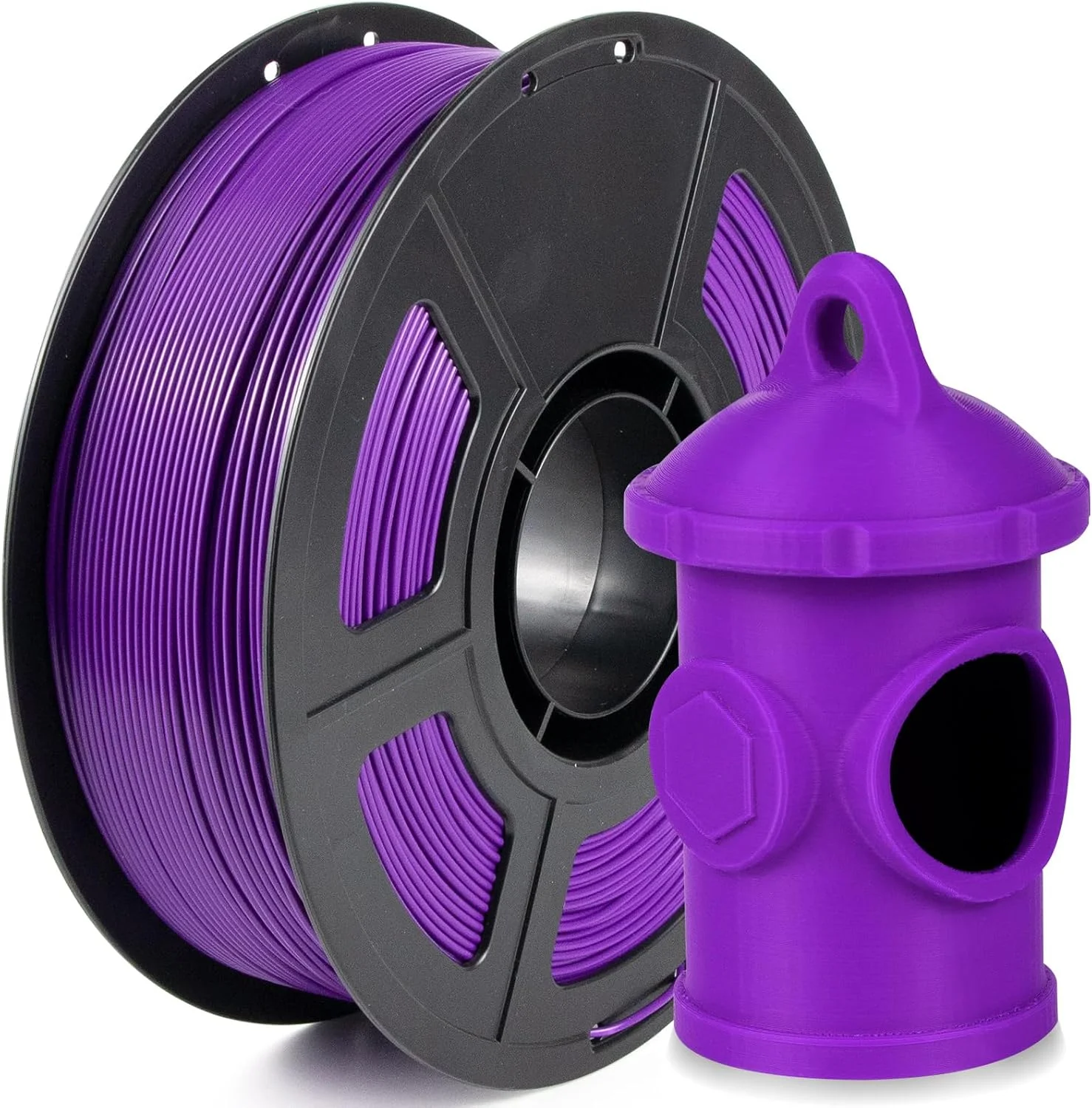 فیلامنت ASA آی‌سان‌میت ۱.۷۵ میلی‌متری بنفش ۱ کیلوگرمی، مقاوم در برابر اشعه ماوراء بنفش و آب و هوا، مناسب برای قطعات کاربردی فضای باز، دقت ابعادی +/- ۰.۰۲ میلی‌متر، ۱ کیلوگرم