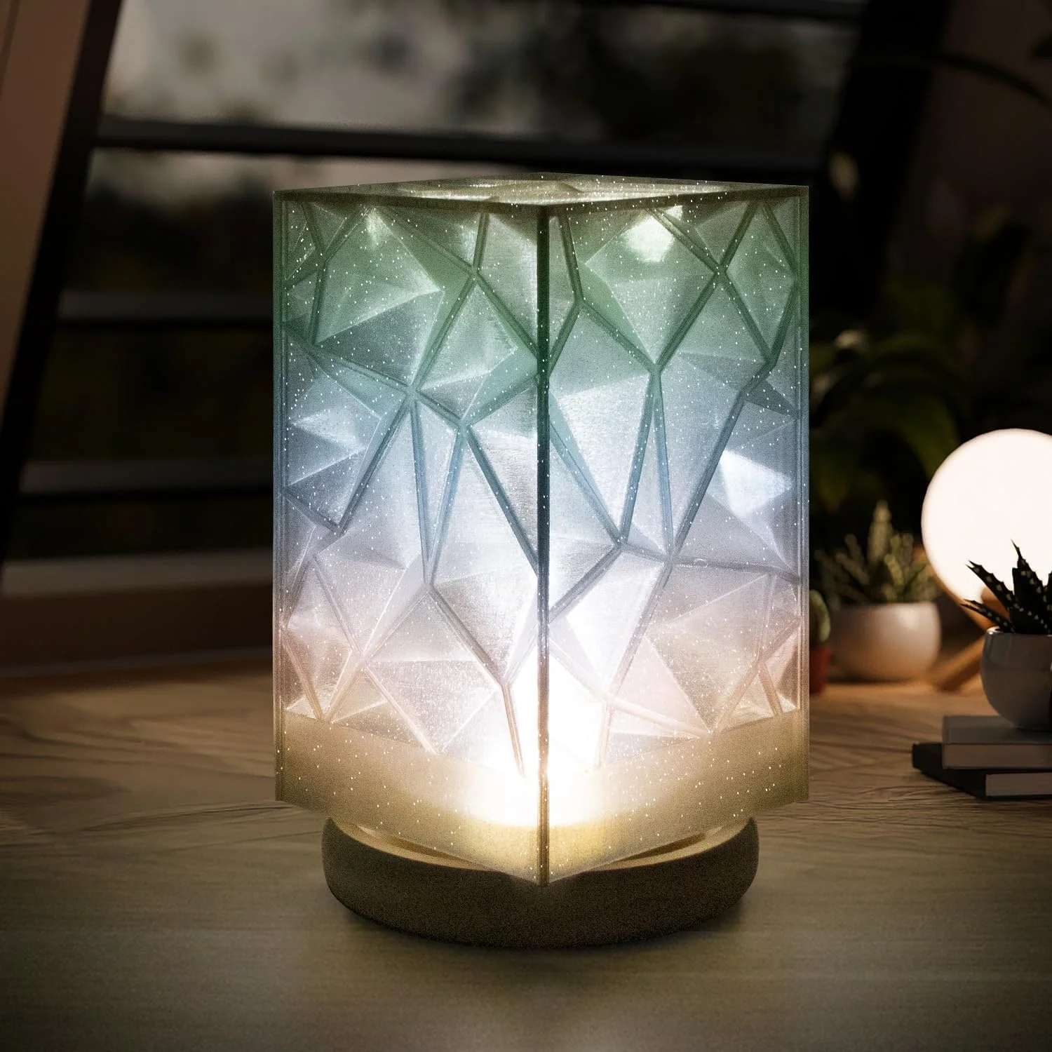 فیلامنت PLA آی‌سان‌میت 1.75 میلی‌متری، فیلامنت پرینتر سه بعدی رنگین کمانی شفاف با اکلیل نقره ای، دقت ابعادی +/- 0.03 میلی متر، فیلامنت پرینت سه بعدی، 1 کیلوگرم/اسپول