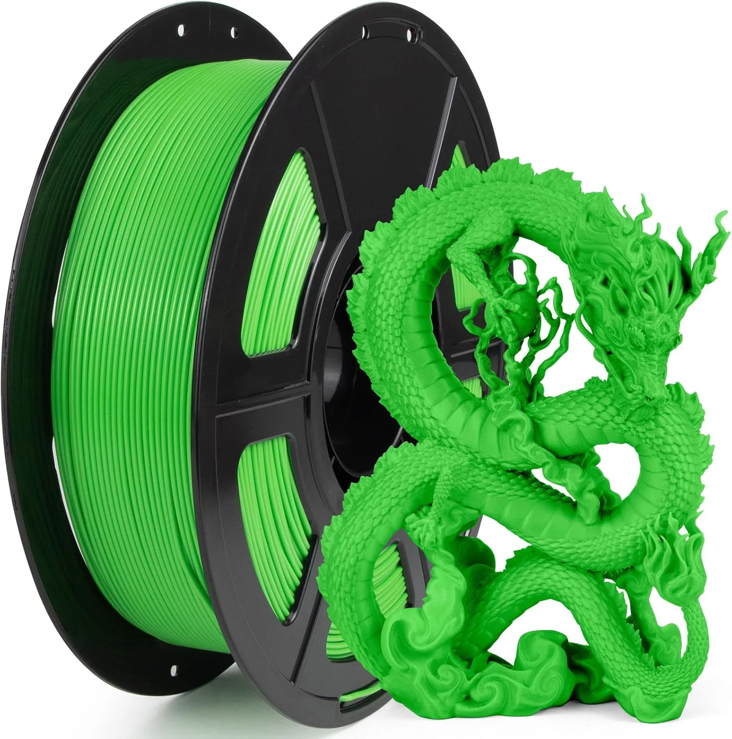 فیلامنت PLA پلاس سریع iSANMATE، 1.75 میلی‌متر، فیلامنت پرینتر سه بعدی سبز، PLA با سرعت چاپ سریع، دقت ابعادی ±0.02 میلی‌متر، 1 کیلوگرم/اسپول