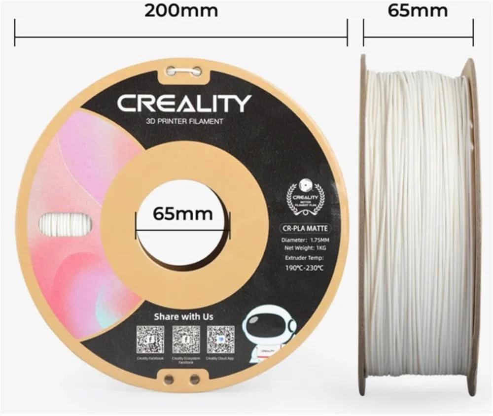 فیلامنت PLA سفید 3IDEA Imagine Create Print برای پرینتر سه بعدی Creality، اسپول 1 کیلوگرمی مواد چاپ سه بعدی فیلامنت PLA سفید 3IDEA Imagine Create Print برای پرینتر سه بعدی Creality، اسپول 1 کیلوگرمی مواد چاپ سه بعدی