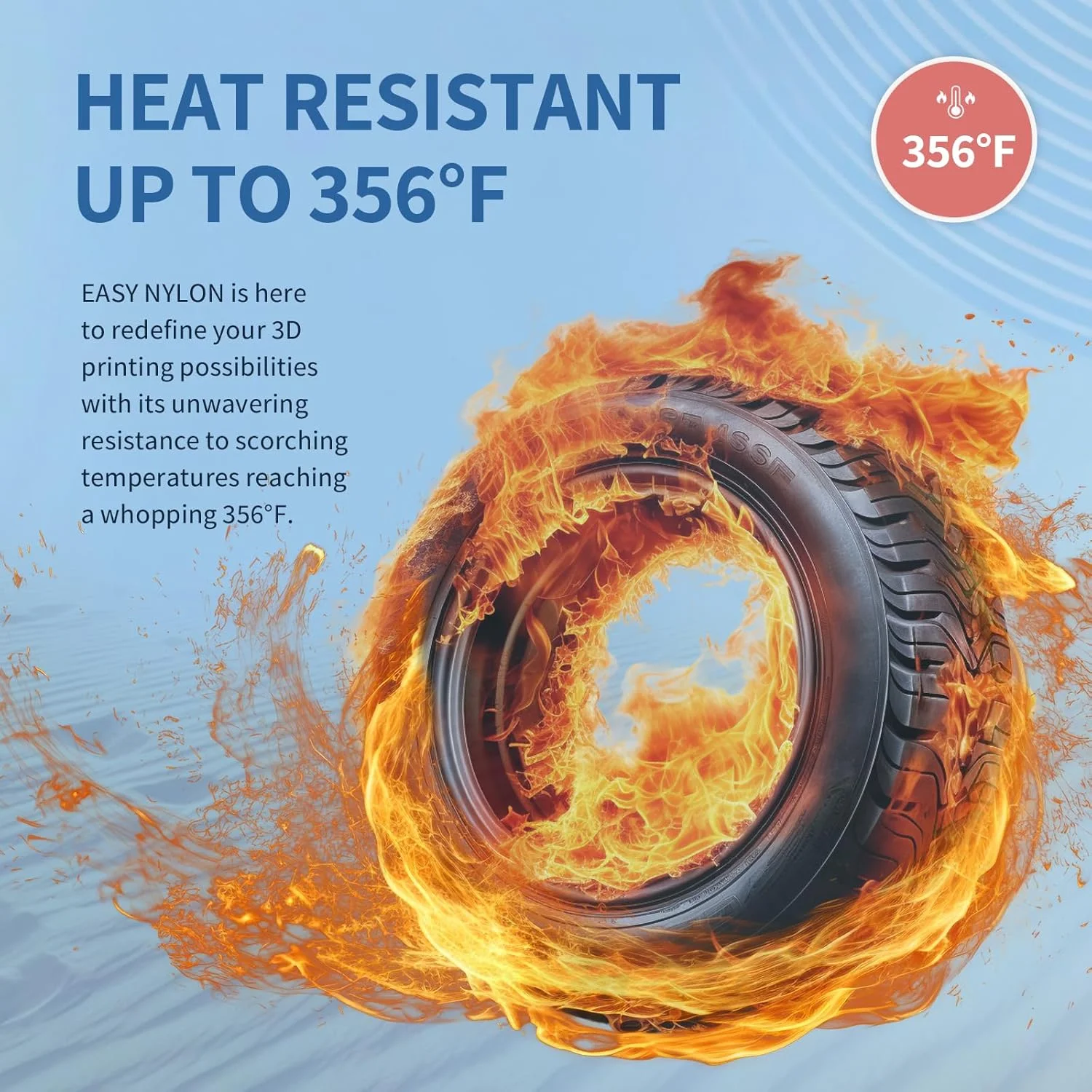 فیلامنت نایلون OVERTURE 1.75mm، مواد مصرفی پرینتر سه بعدی، پلی آمید (PA) حلقه 1 کیلوگرمی (2.2 پوند)، دقت ابعادی +/- 0.03mm، مناسب برای اکثر پرینترهای FDM (مشکی)