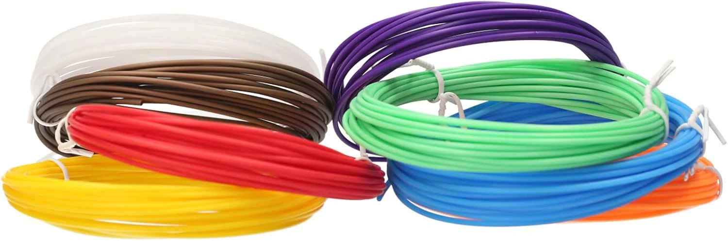 فیلامنت های قلم سه بعدی Pepisky، 8 رنگ، 1.75 میلی متر PCL، هر رنگ 5 متر، لوازم جانبی قلم چاپ سه بعدی