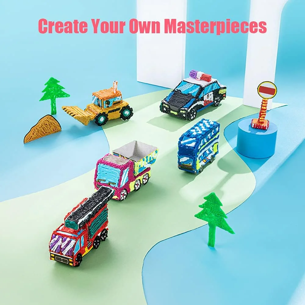 فیلامنت های قلم سه بعدی Pepisky، 8 رنگ، 1.75 میلی متر PCL، هر رنگ 5 متر، لوازم جانبی قلم چاپ سه بعدی