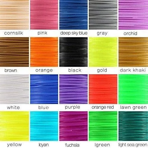 فیلامنت PLA قلم سه بعدی برای قلم پرینتر سه بعدی، 20 عدد، 1.75 میلی متر فیلامنت PLA قلم سه بعدی برای قلم پرینتر سه بعدی، 20 عدد، 1.75 میلی متر