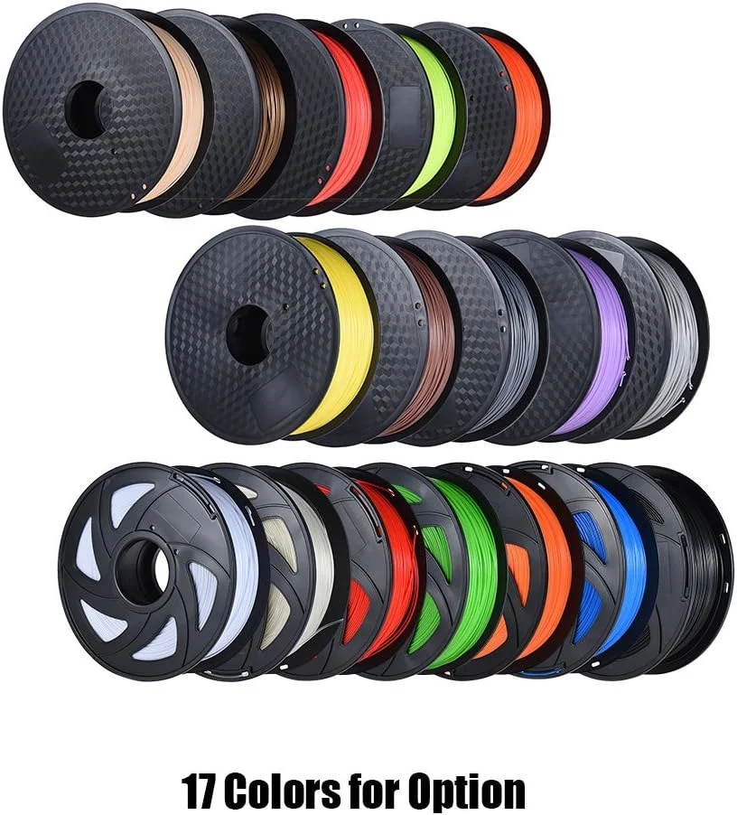 فیلامنت PLA با رنگ اختیاری، 1 کیلوگرم در هر رول، 1.75 میلی متر برای پرینتر سه بعدی MakerBot Anet RepRap - خاکستری