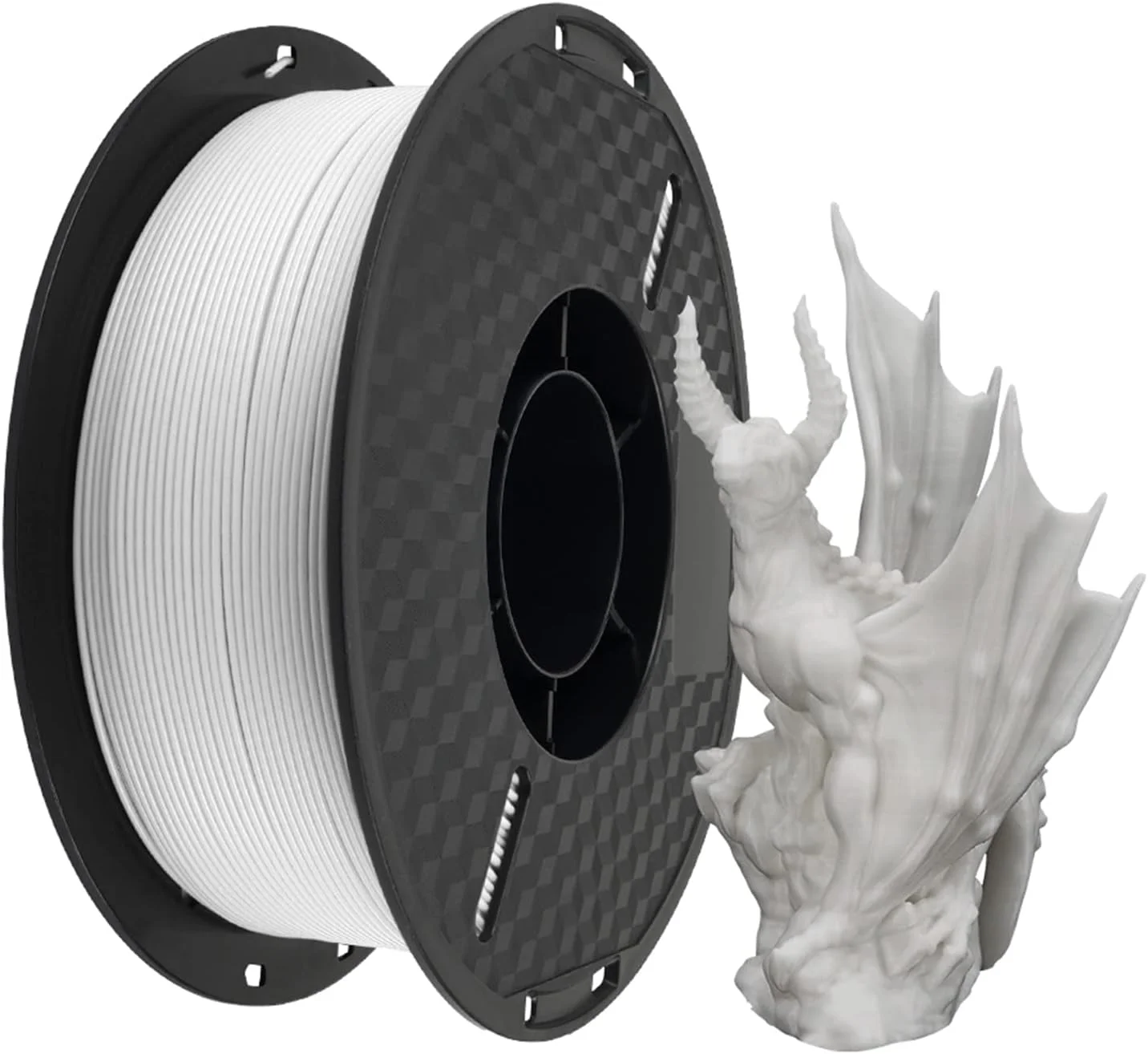 مواد چاپ سه بعدی پرینتر سه بعدی HS-PLA Filament 1KG 1.75mm سیالیت بالا مواد چاپ سه بعدی تجزیه پذیر سازگار با محیط زیست دقت ابعادی قرقره +/- 0.02mm استاندارد 1 رول - سفید