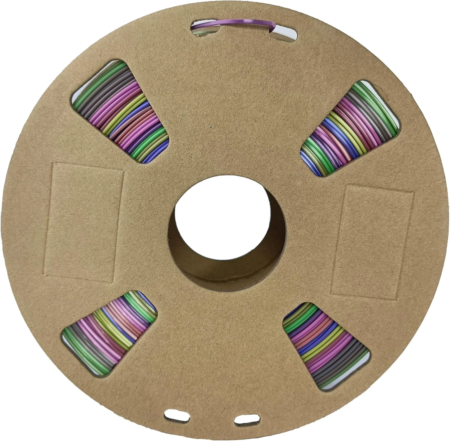 فیلامنت پرینتر سه بعدی PLA ابریشمی رنگین کمانی چند رنگ، 1.75 میلی متر PLA تغییر رنگ سریع، متریال پرینت سه بعدی چند رنگ قرمز، قرقره 1 کیلوگرمی (2.2 پوند)، برای پرینترهای سه بعدی FDM