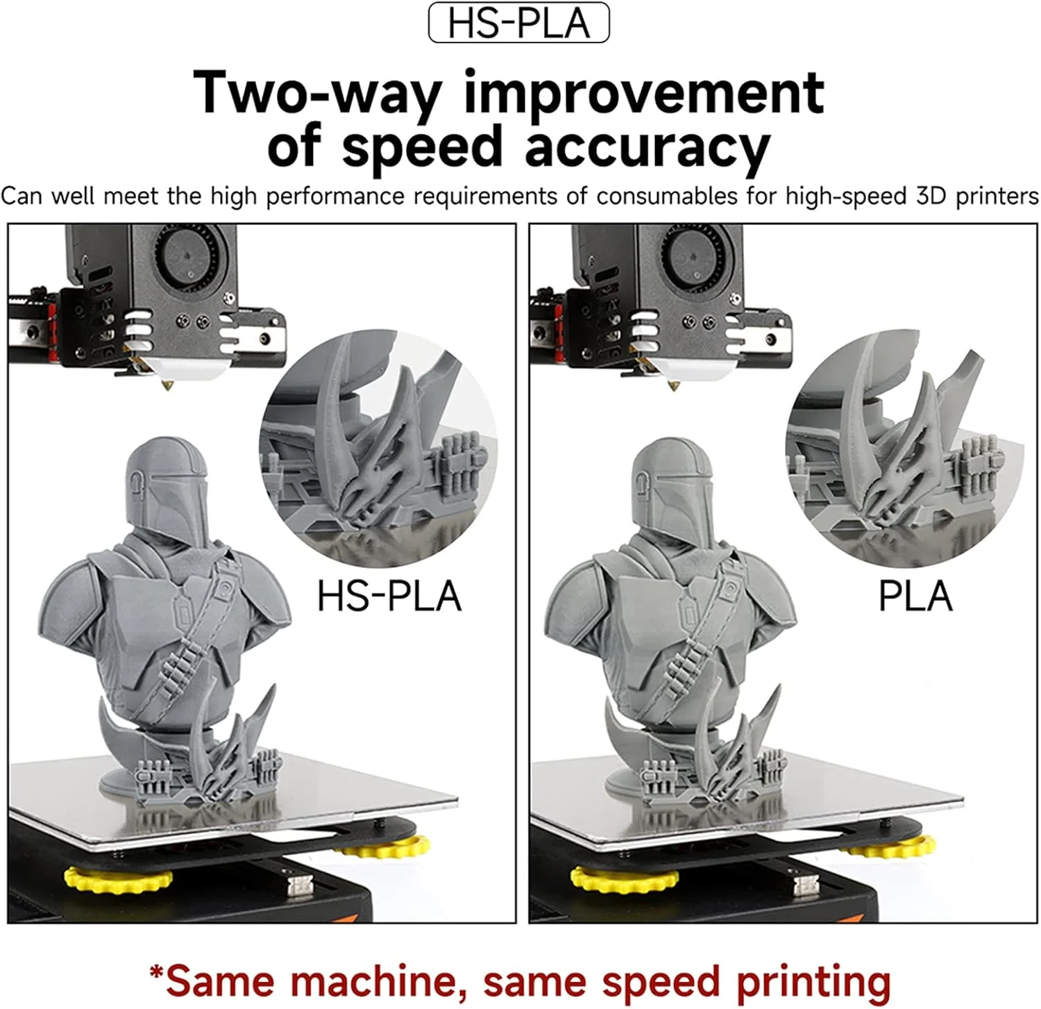 مواد چاپ سه بعدی پرینتر سه بعدی HS-PLA Filament 1KG 1.75mm سیالیت بالا مواد چاپ سه بعدی تجزیه پذیر سازگار با محیط زیست دقت ابعادی قرقره +/- 0.02mm استاندارد 1 رول - سفید مواد چاپ سه بعدی پرینتر سه بعدی HS-PLA Filament 1KG 1.75mm سیالیت بالا مواد چاپ سه بعدی تجزیه پذیر سازگار با محیط زیست دقت ابعادی قرقره +/- 0.02mm استاندارد 1 رول - سفید